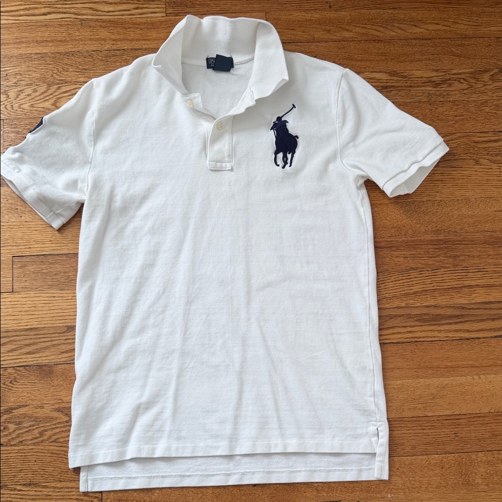 Polo by Ralph Lauren Classic White Polo Shirt boys size XL (18-20)